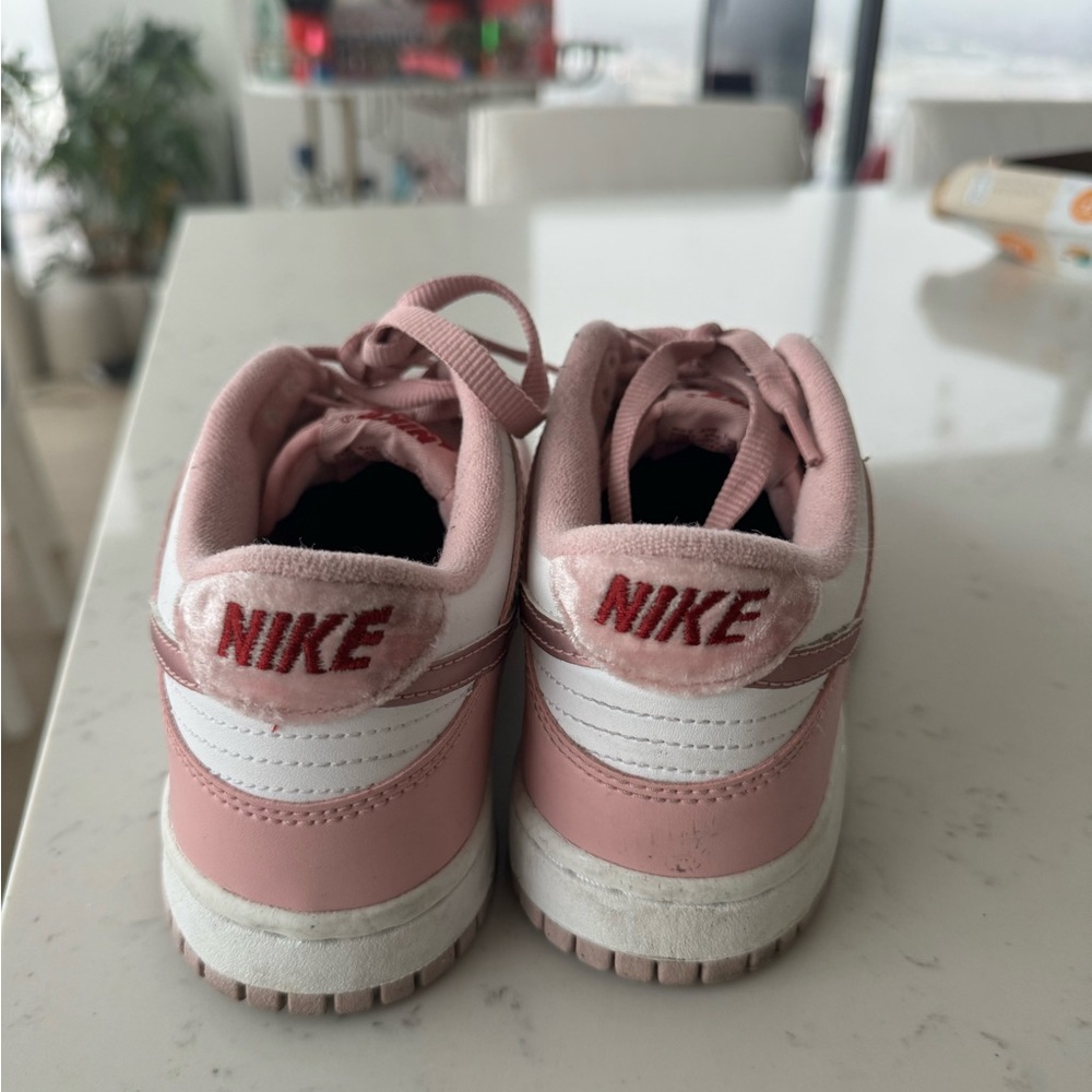 Nike Pink and White Sneakers